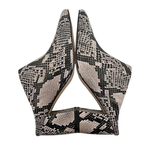 Marc Fisher Ragni Snakeskin Leather Pointed Toe Heeled Mules Women’s Size 11 - Picture 6 of 12